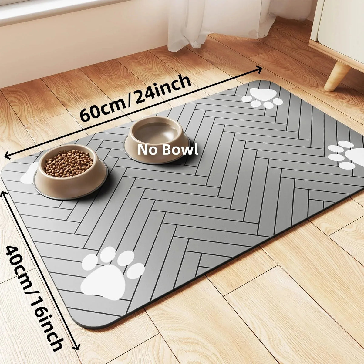 Tapis de Gamelle pour Chien & Chat – Absorbant, Antidérapant & Facile à Nettoyer