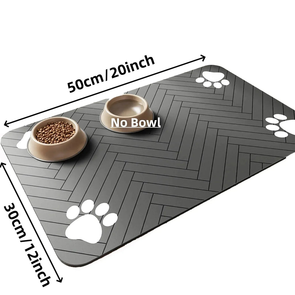 Tapis de Gamelle pour Chien & Chat – Absorbant, Antidérapant & Facile à Nettoyer